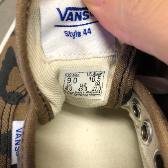 vans size 44
